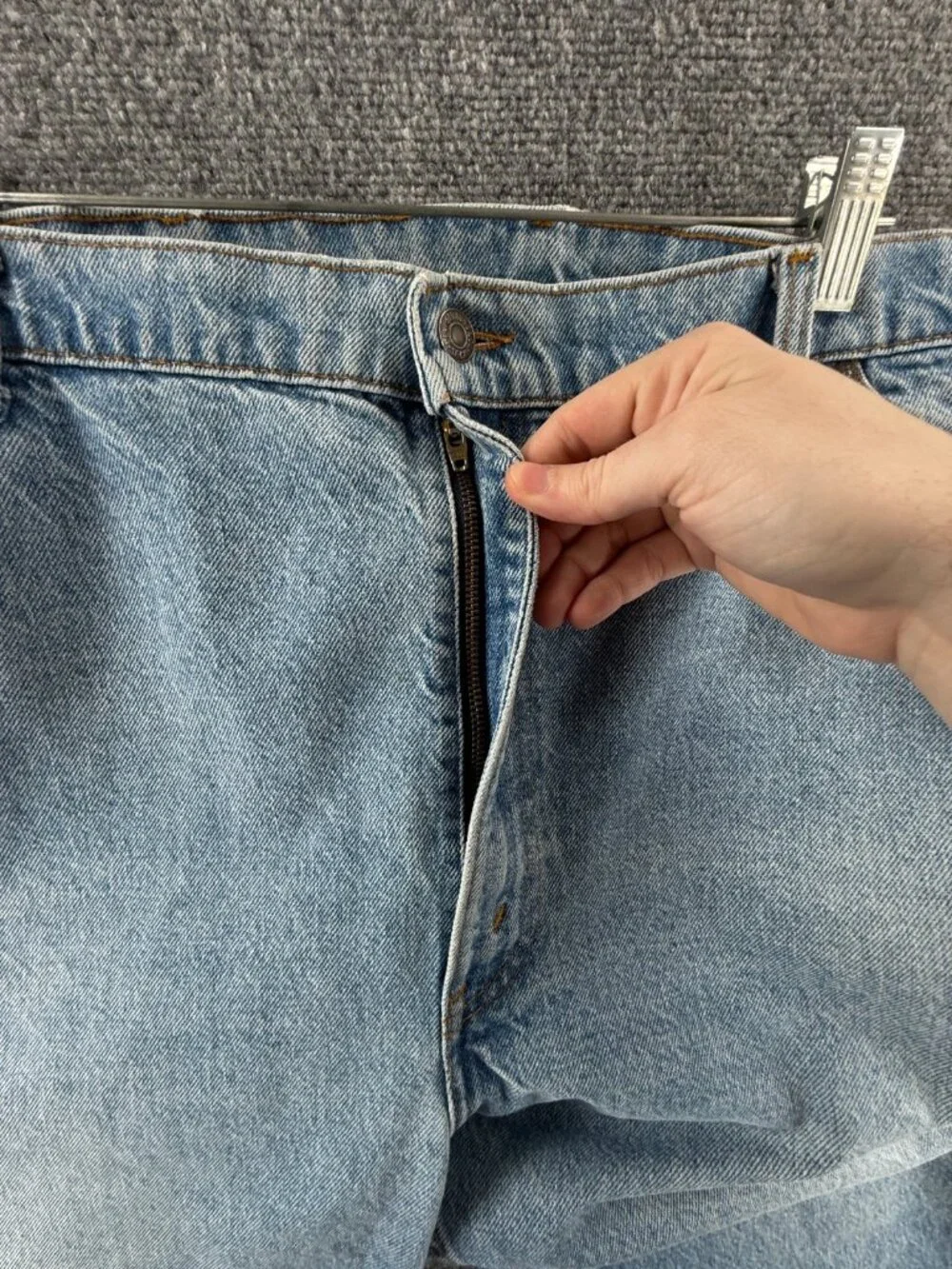 VTG Levis 886 Leather Tab Denim Jeans Men 1986 Blue Pockets Adult ACTL 45X25